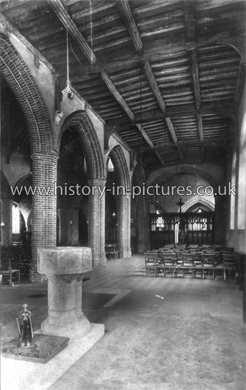 Interior of South Aisle, St. Peter & St. Paul, St. Osyth, Essex. c.1930's